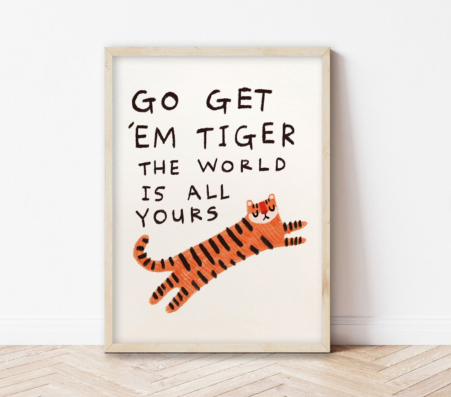 Go Get 'em Tiger | Nursery Print