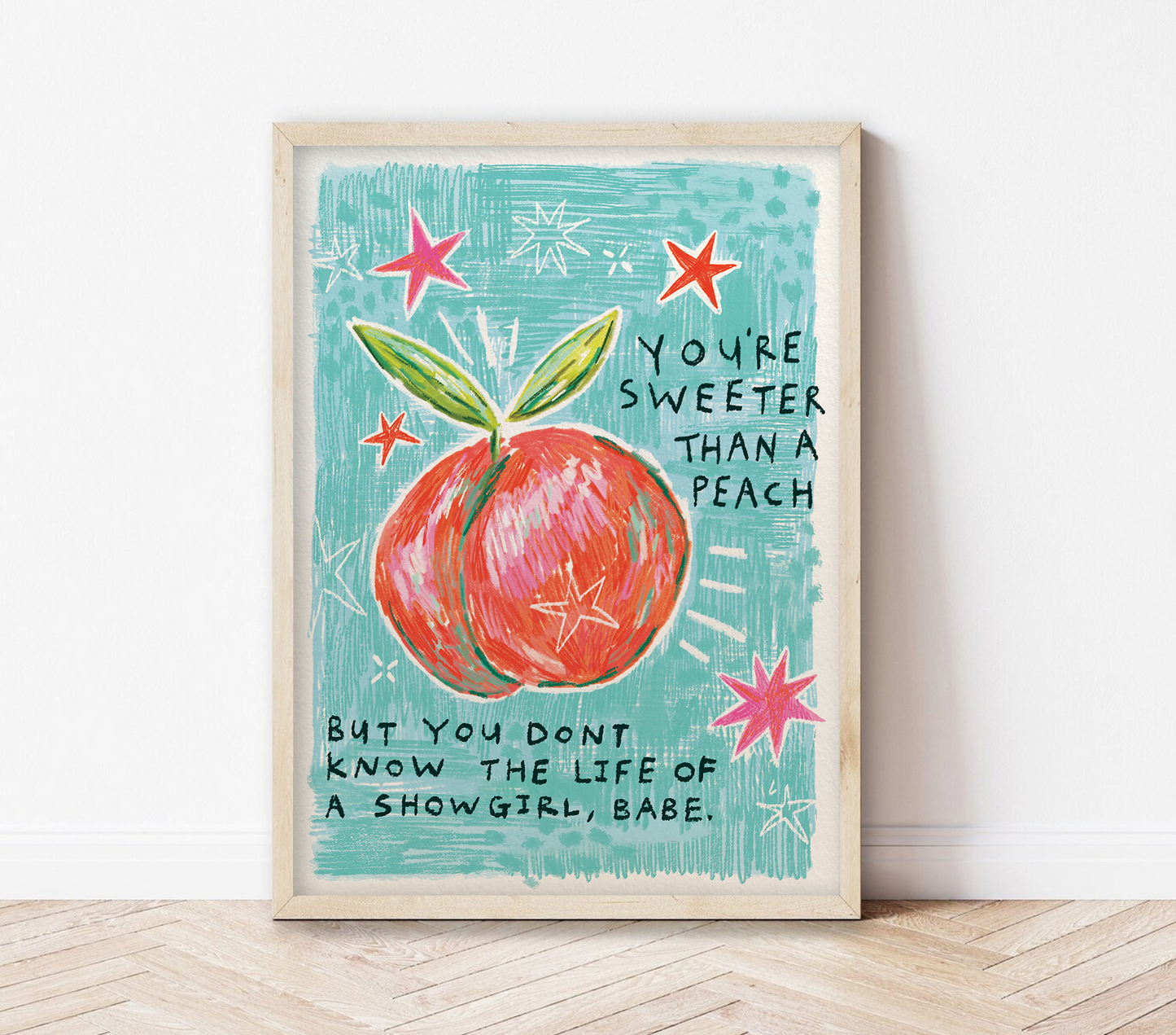Life of a Showgirl | Taylor Swift Peach Print