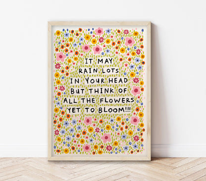 Flowers Yet To Bloom | Floral Art Print