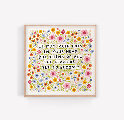 Flowers Yet To Bloom | Floral Art Print