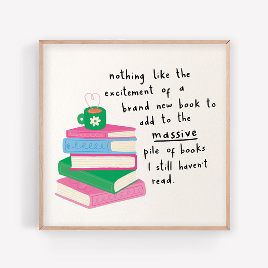 Pile of books | Square Print