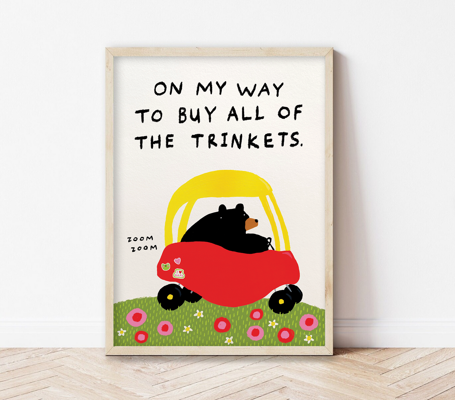 On my way to buy all of the trinkets | Billy Murphy x Abbie Rosie Print